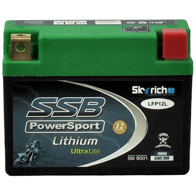 SUPER START LFP12L - MOTORCYCLE AND POWERSPORTS BATTERY LITHIUM ION PHOSPHATE 12.8V 2.3AH BY SSB HIGH PERFORMANCE