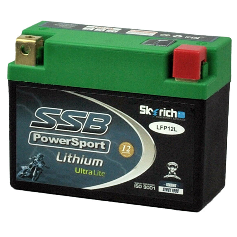 SUPER START LFP12L - MOTORCYCLE AND POWERSPORTS BATTERY LITHIUM ION PHOSPHATE 12.8V 2.3AH BY SSB HIGH PERFORMANCE