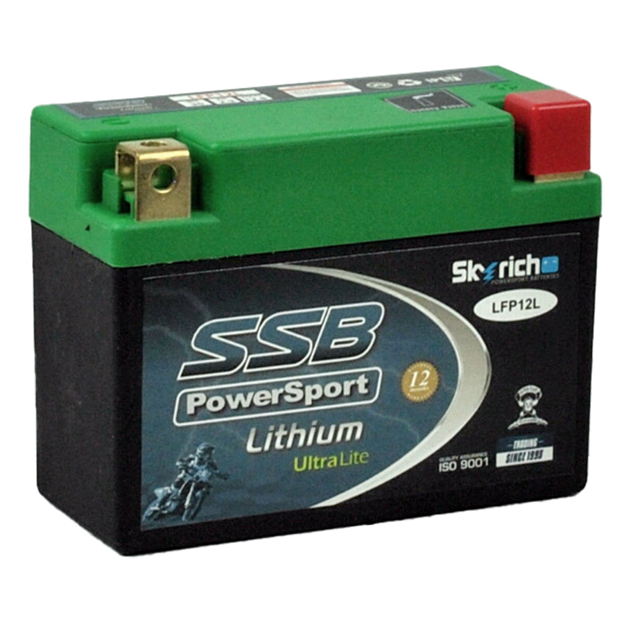SUPER START LFP12L - MOTORCYCLE AND POWERSPORTS BATTERY LITHIUM ION PHOSPHATE 12.8V 2.3AH BY SSB HIGH PERFORMANCE
