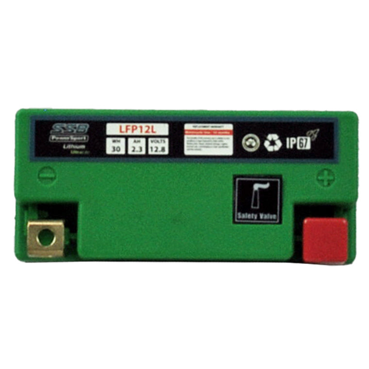 SUPER START LFP12L - MOTORCYCLE AND POWERSPORTS BATTERY LITHIUM ION PHOSPHATE 12.8V 2.3AH BY SSB HIGH PERFORMANCE
