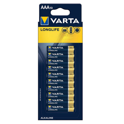 VARTA 4103249410 VARTA AAA Size Alkaline Battery 10 Pack