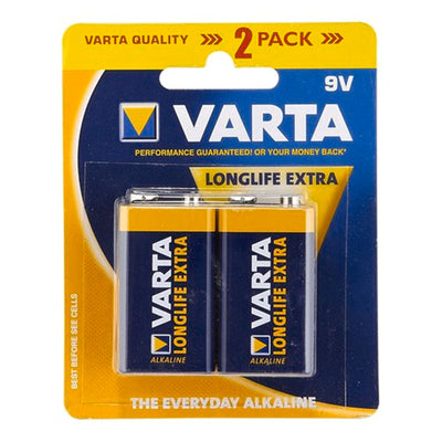 VARTA 4122249412 9V2 9V Size Alkaline Battery 2 Pack