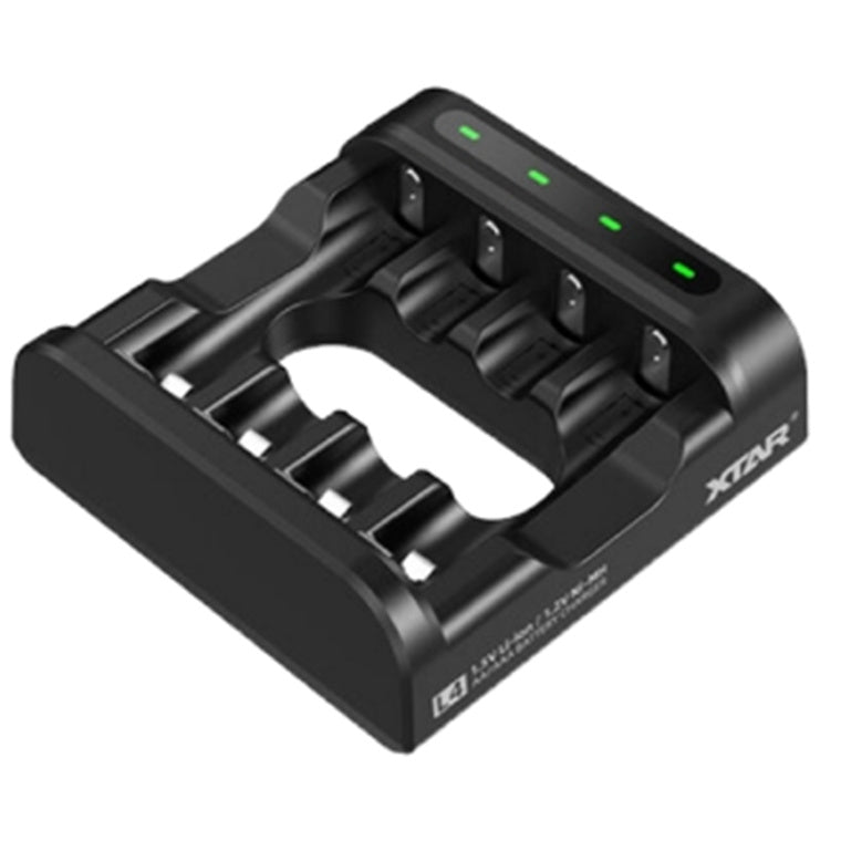 XTAR L4 AA / AAA Battery Charger 2A USB-C Powered, NiMH and (1.5V) Li-Ion Batteries