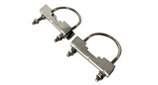L-com BKT-02 - Stainless Steel U-Bolt Stationary Mounting Kit Pair (30mm to 52mm)