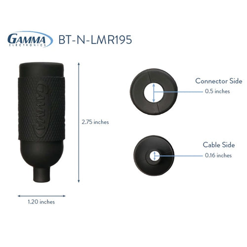 BT-N-195 - Gamma Electronics BT-N-195 Boot for Type N connectors to LMR195 cable