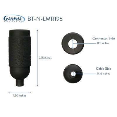 BT-N-195 - Gamma Electronics BT-N-195 Boot for Type N connectors to LMR195 cable