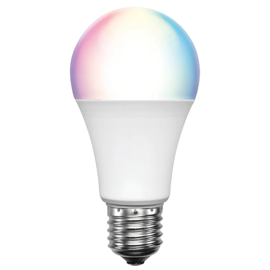 AM NewTechnologies WiFi LED RGB+CCT Smart Light Bulb E27, 9W, Dimmable, Bio-Rhythm Lighting Via Tuya App Remote Control Enabled 180 degrees Beam Angle (2 Years Warranty)