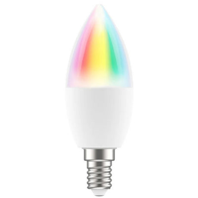 Brilliant Smart WiFi LED RGB Smart Light Bulb E14 C37, 350 Lumens, 4.5W, Dimmable, Bio-Rhythm Lighting Via BrilliantSmart App Remote Control Enabled 220 degrees Beam Angle