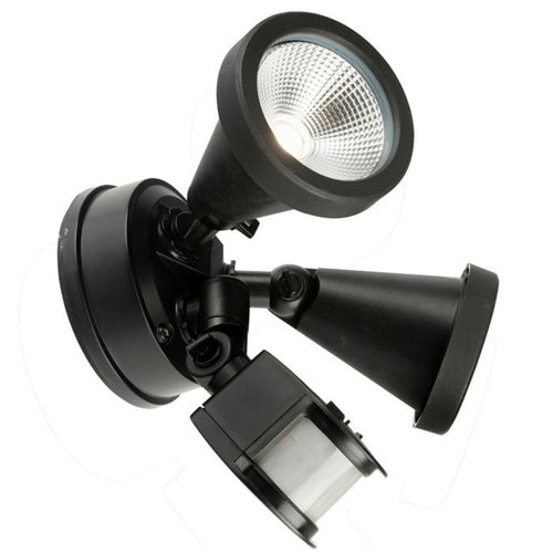 Brilliant Smart Stinger LED Twin Security Light with Sensor, IP44 Weather Resistant Advanced PIR motion sensing, Sensor range of 150 degrees x 12 metres - Ultra bright and long-life 2 x 10W COB LED Chip