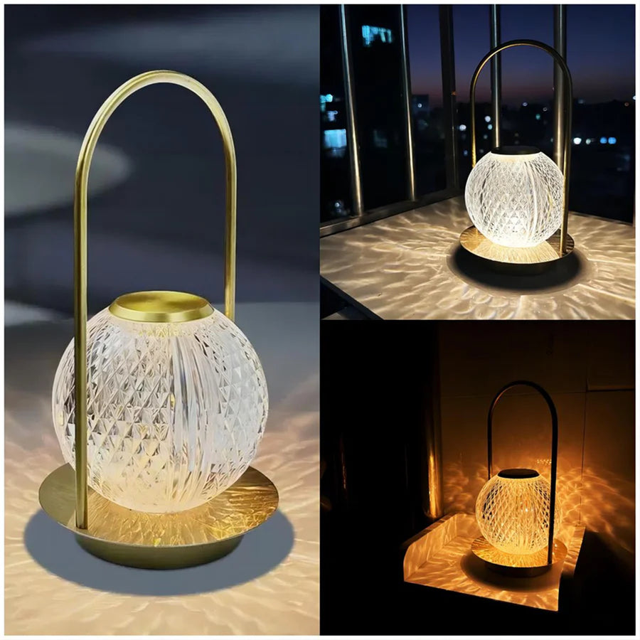 Highlight Portable Crystal Touch Control LED Table Lamp