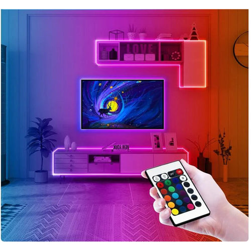 Highlight RGB LED Strip Light with Remote Control 5-Meter