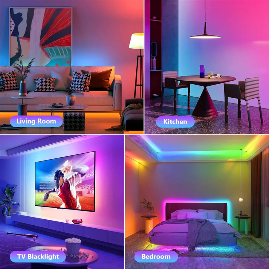 Highlight RGB LED Strip Light with Remote Control 5-Meter