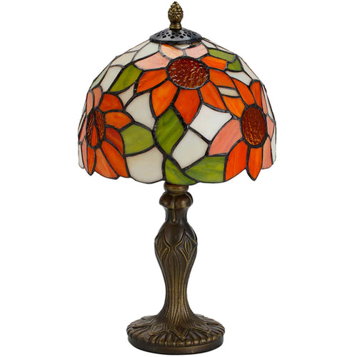 Highlight Tiffany Sunflower Handcrafted Stained Glass Table Lamp ,Light Bulb: E27 (excluded)