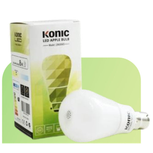 KONIC B22 LED Light Bulb, 8W 3000K Warm White, 810 Lumens