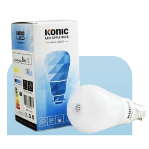 KONIC B22 LED Light Bulb, 8W 5000K Cool White, 810 Lumens