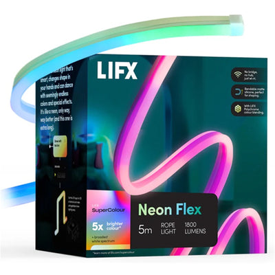 LFXNEON16AU - LIFX Neon SuperColour Flex 5M Indoor Flexible Linear Ultra-Bright LED Light