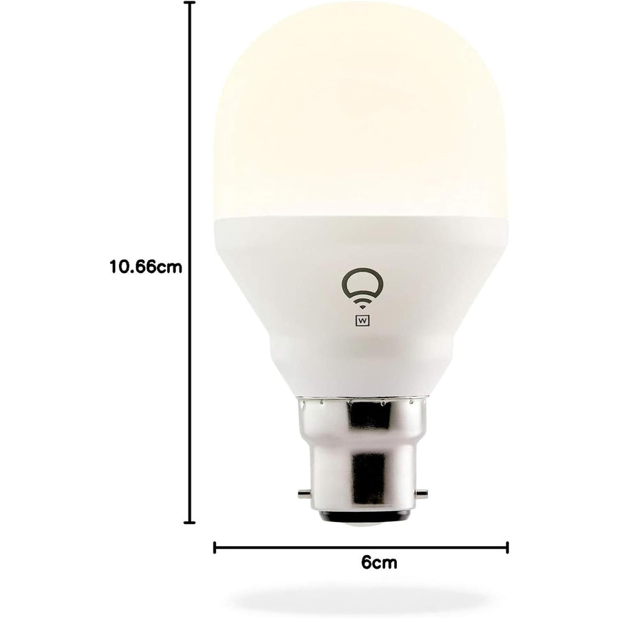 LIFX A19 Mini Smart Light Bulb White WiFi , B22, 800 Lumens, 9W, Dimmable