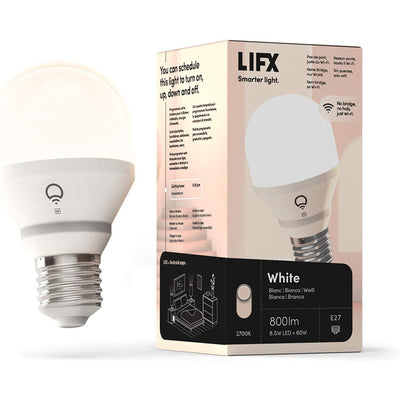 LIFX A19 Mini Smart Light Bulb White WiFi , E27, 800 Lumens, 9W, Dimmable