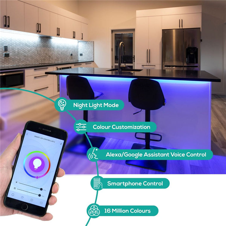 mbeat activiva 2M IP65 Smart RGB Colour Changing LED Strips