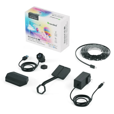 N6900K05-43LS - Nanoleaf 4D V2 TV Screen Mirror Kit for TVs up to 65"- 4 Meters