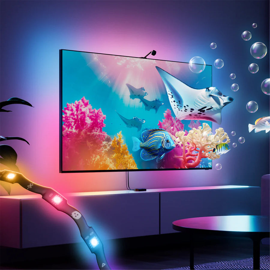 N6900K05-43LS - Nanoleaf 4D V2 TV Screen Mirror Kit for TVs up to 65"- 4 Meters