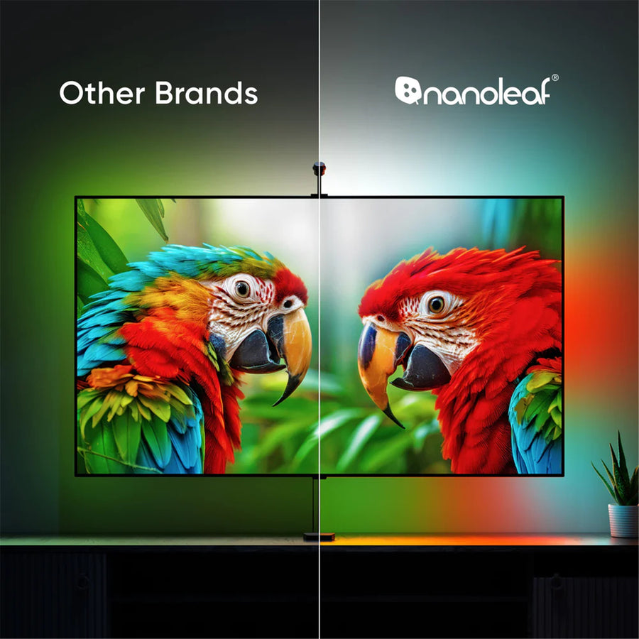 N6900K05-43LS - Nanoleaf 4D V2 TV Screen Mirror Kit for TVs up to 65"- 4 Meters