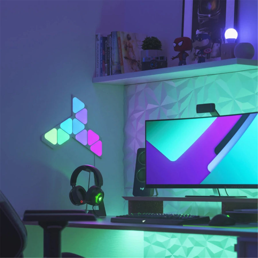 NL48-0005TW-9PK - Nanoleaf Shapes - Mini Triangles Starter Kit  (9 Panels)