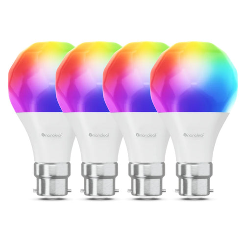 N7501B02-4A60B - Nanoleaf Essentials Smart Bulb B22 (Wi-Fi) - 4 Pack
