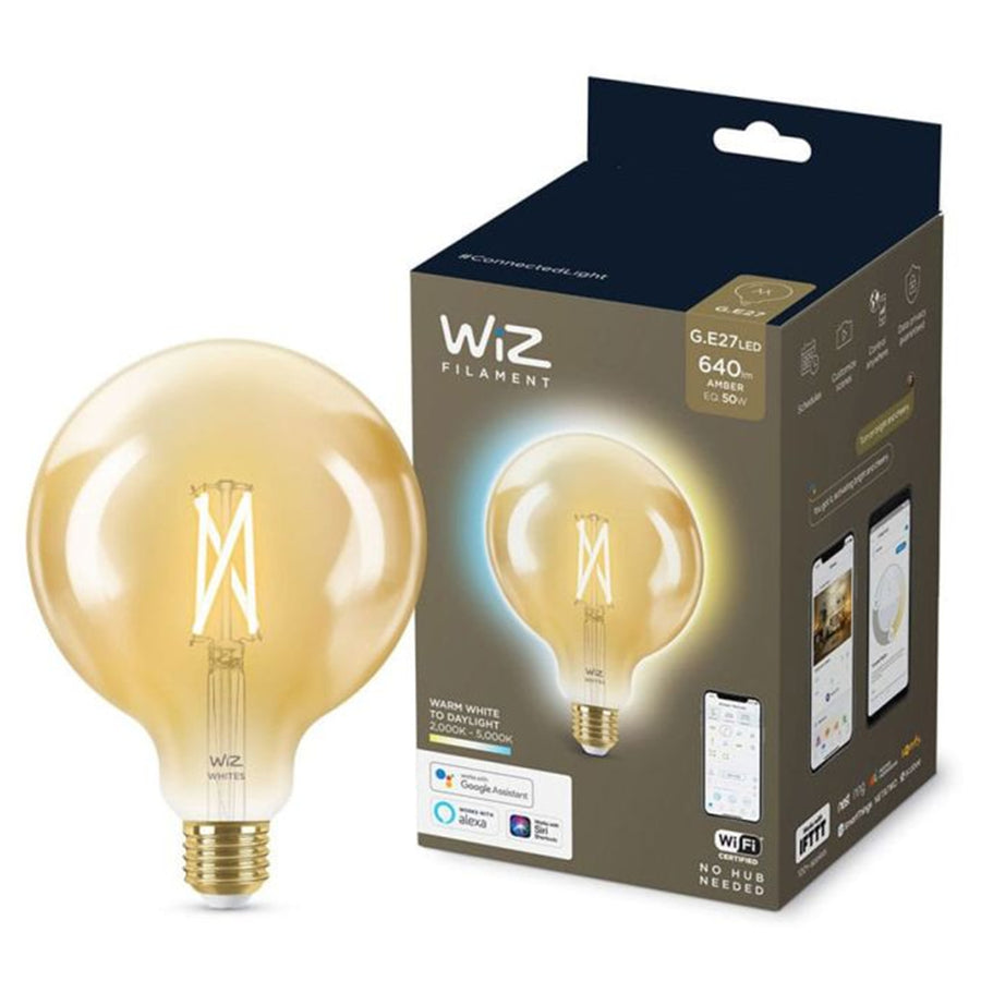 Philips WiZ Lighting WIZ017901 - WiZ Tunable White Filament 7W TW G125 E27 WiFi and BT Bulb