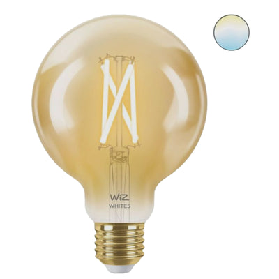 Philips WIZ018322 - WiZ Amber Filament WiFi+BLE 50W A60 G95 E27 920-50 Bulb