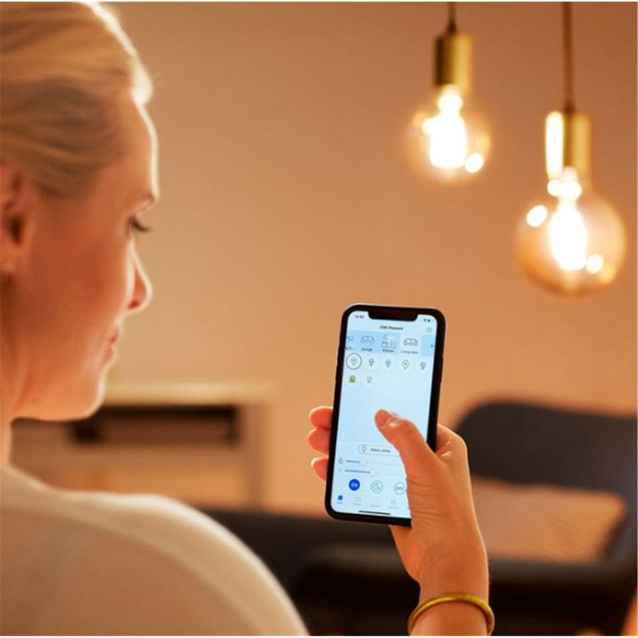 Philips WiZ Lighting WIZ018322 - WiZ Amber Filament WiFi+BLE 50W A60 G95 E27 920-50 Bulb