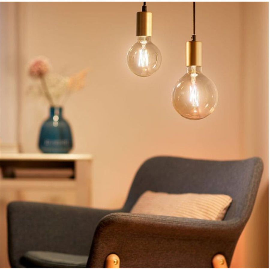 Philips WiZ Lighting WIZ018322 - WiZ Amber Filament WiFi+BLE 50W A60 G95 E27 920-50 Bulb