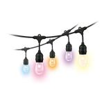 Philips WIZ213539 - WiZ Full Colour Outdoor String Lights 14.8m WiFi & Bluetooth, 12 Bulb