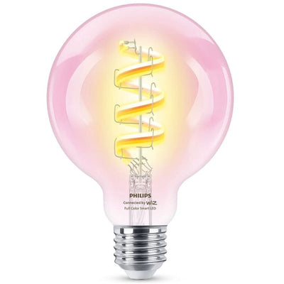 Philips WIZ267201 - WiZ Wi-Fi BLE 40W G95 E27 822-65 RGB Clear Bulb