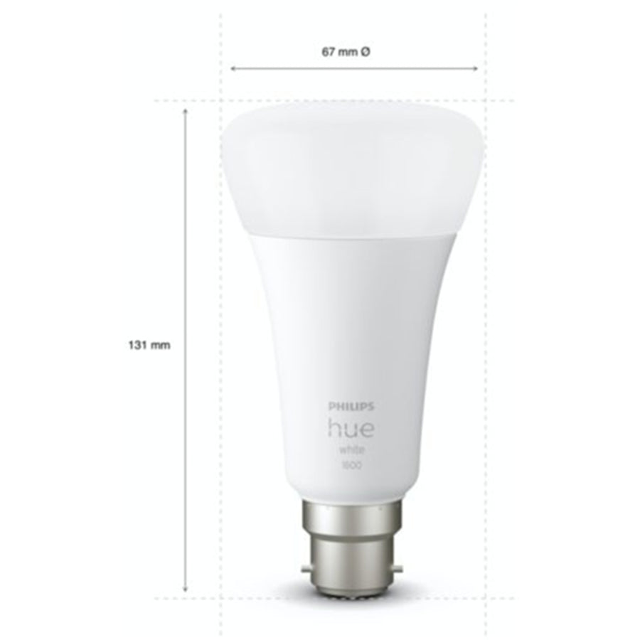 HUE335004 - Philips Hue Warm White 15.5W A67 B22 Bulb