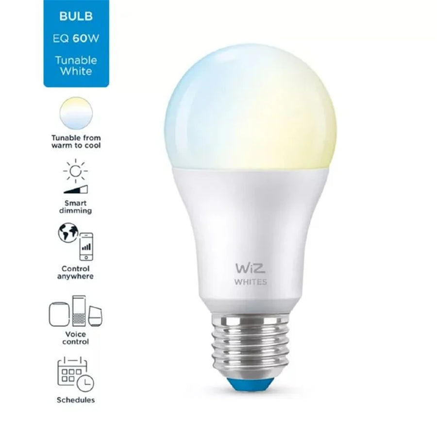 Philips WiZ Lighting WIZ383522 - WiZ White 60W A60 E27 Wi-Fi+BT Bulb