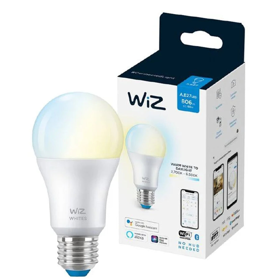 Philips WiZ Lighting WIZ383522 - WiZ White 60W A60 E27 Wi-Fi+BT Bulb