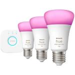 HUE468816 - Philips Hue Colour/White 11W A60 E27 3 Bulb Starter Kit