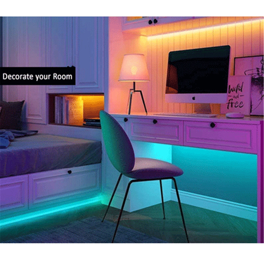 Sansai GL-H928R RGB Motion Sensor Strip Light 1m Light Sensor + Human infrared Motion Sensor, Built-in 1000mAh