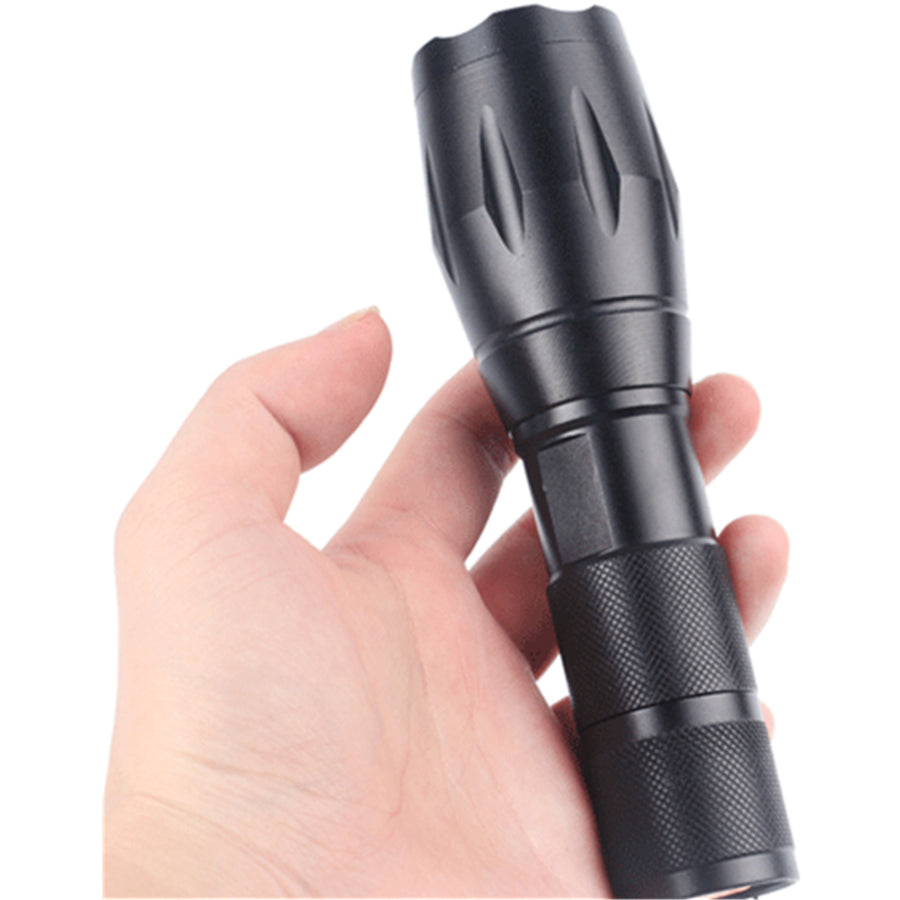 Sansai GL-H484 Aluminium Torch 300LM Ultra Bright,  Adjustable Focus, Five Light Modes, inc SOS, Skid-Proof design & Water Resistant