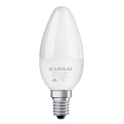 Sansai GL-LC301E C37-5W-E14-Warm White E14 Edison Screw Bulb