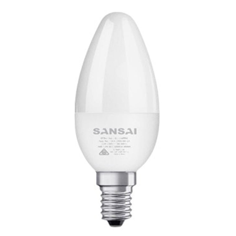 Sansai GL-LC301E C37-5W-E14-Warm White E14 Edison Screw Bulb