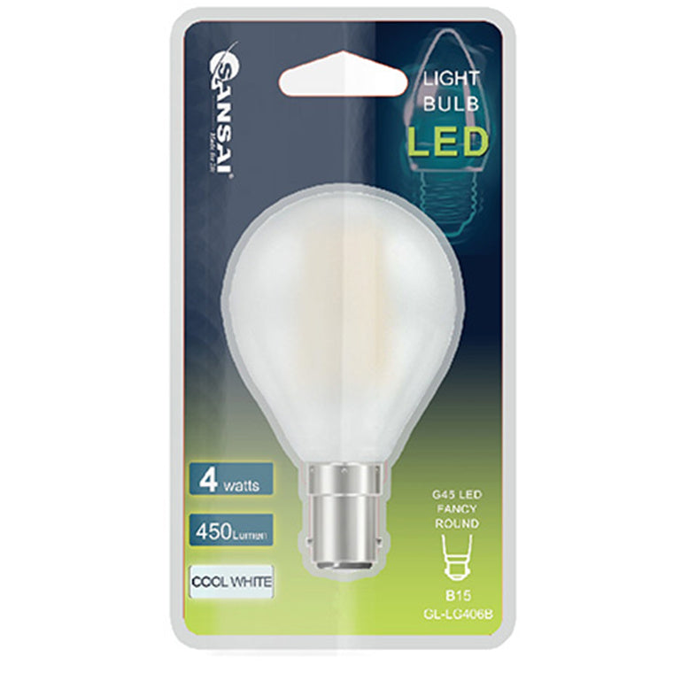 Sansai GL-LG406B LED Bulb G45-4W-B15-Daylight