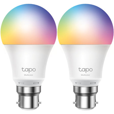 TP-Link TP LINKTapo L530B(2-Pack) Smart Wi-Fi Light Bayonet Bulb, Multicolor 2-pack