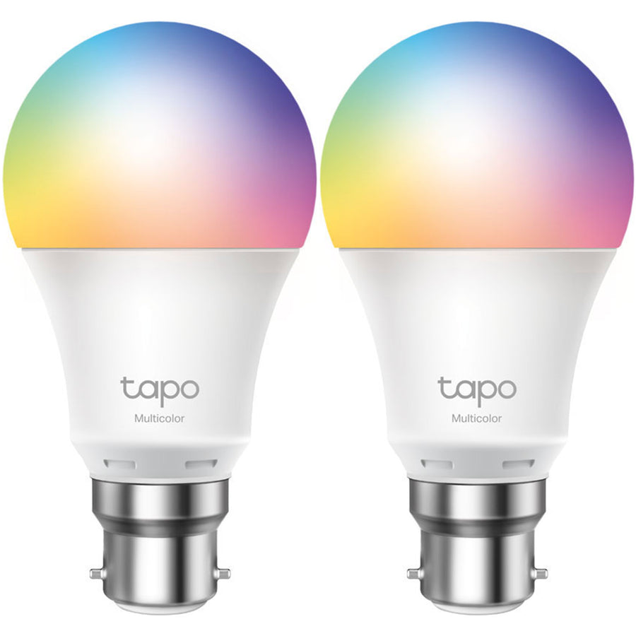 TP-Link TP LINKTapo L530B(2-Pack) Smart Wi-Fi Light Bayonet Bulb, Multicolor 2-pack