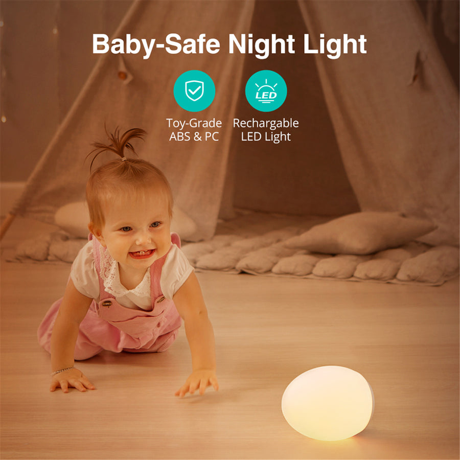 Taotronics VA-CL009 Baby Safe Dimmable Touch Control Night Light Soft light & smooth touch control - 8 velvety colors for you to choose from - 100 Hours long lasting rechargeable battery