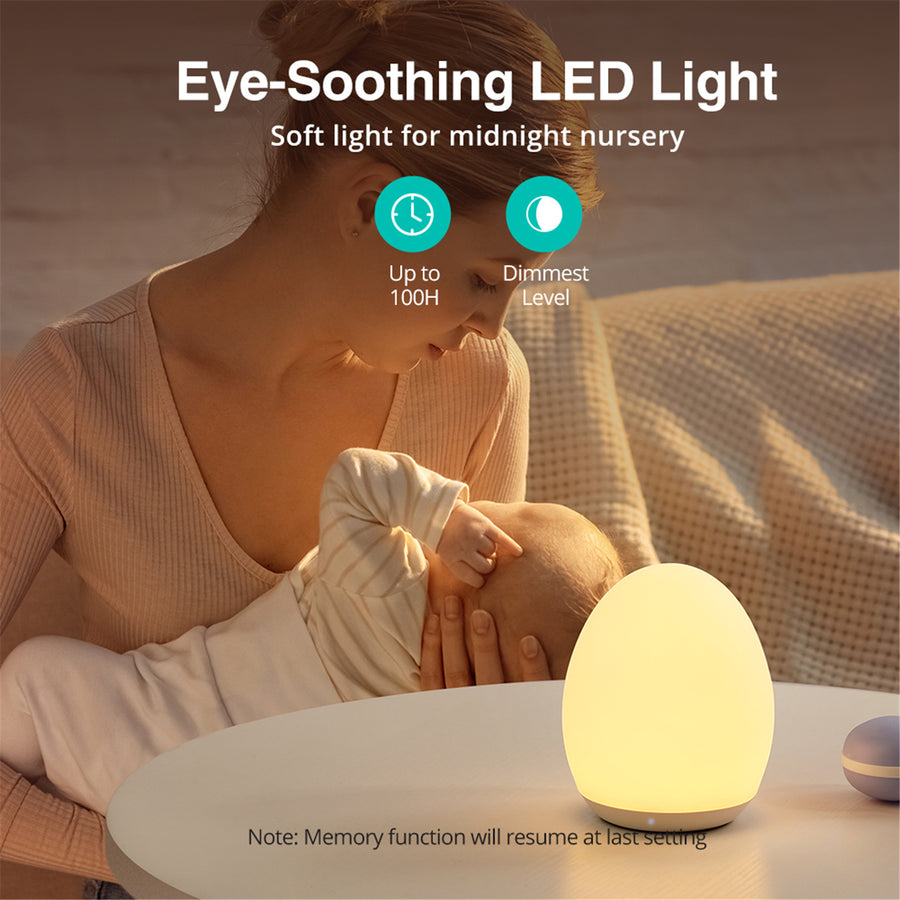 Taotronics VA-CL009 Baby Safe Dimmable Touch Control Night Light Soft light & smooth touch control - 8 velvety colors for you to choose from - 100 Hours long lasting rechargeable battery