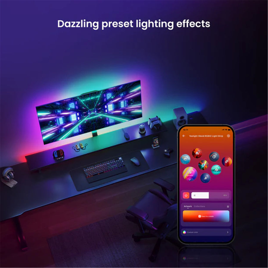 Yeelight Smart RGB LED Light Strip 2M Cuttable low Power Consumption, Remote Control, (Extendable up to 10m) AUS/NZ Version
