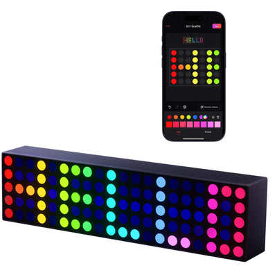 Yeelight Colourful RGB Smart Lamp Cube Lite Seamless Design, Ready-to-Use Clock, Text, Emoji Modes & 20+ Lighting Effects