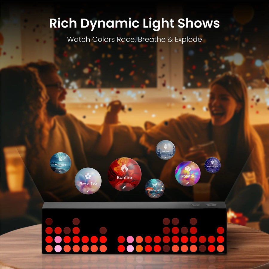 Yeelight Colourful RGB Smart Lamp Cube Lite Seamless Design, Ready-to-Use Clock, Text, Emoji Modes & 20+ Lighting Effects